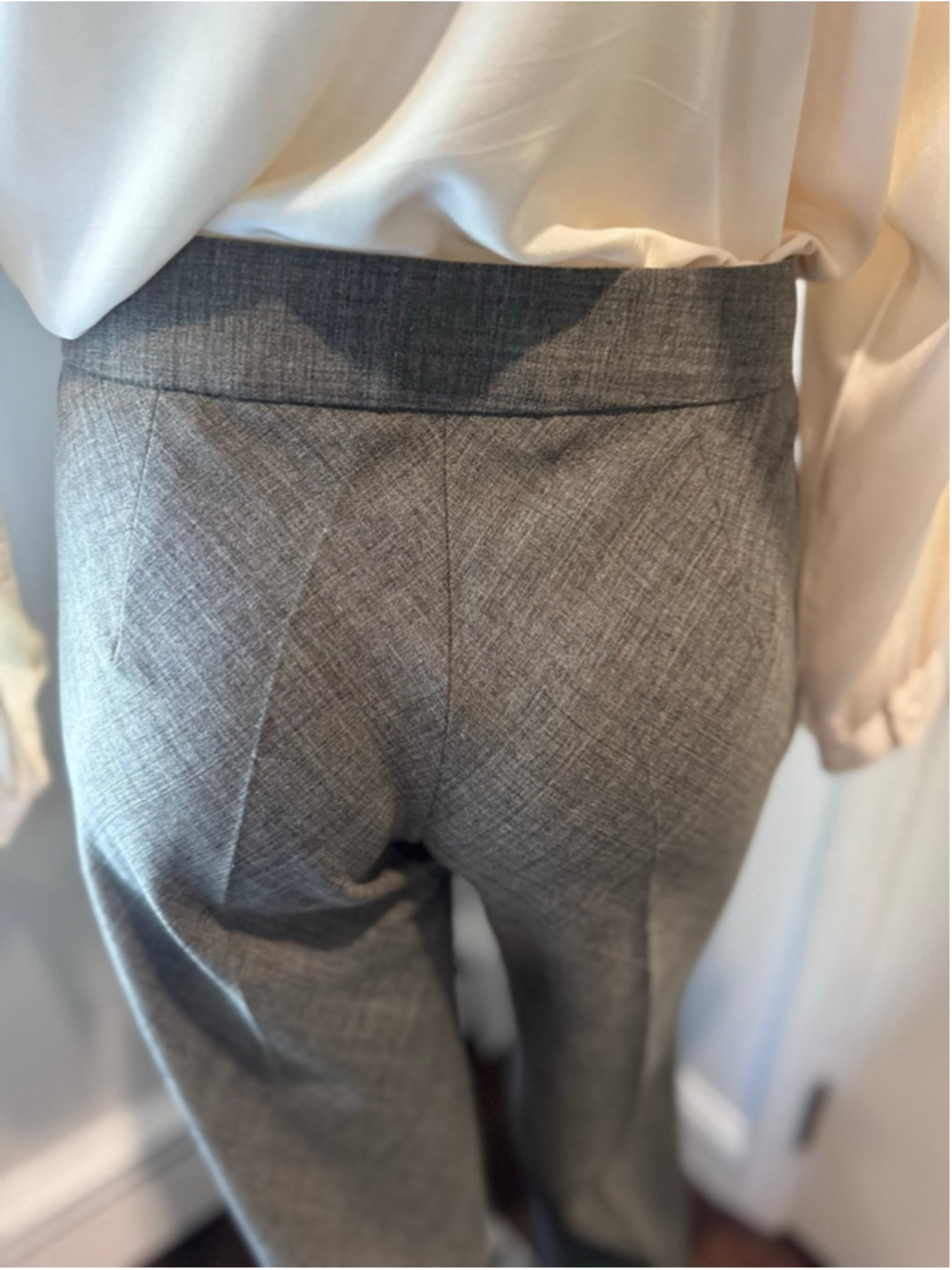 Zara Basic | Gray Tailored Trousers Front Seam Size 6 - Picture 10 of 15